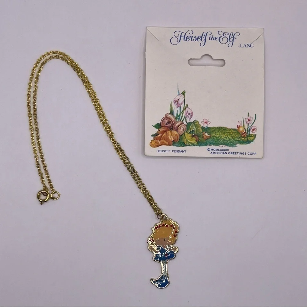 Herself the Elf Necklace 1980s Animated Cartoon Friends Charms Nostalgia NEW